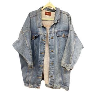 Vintage 90s Sergio Valente Denim 20.5 Western Country Ranchwear Jacket Cotton XL